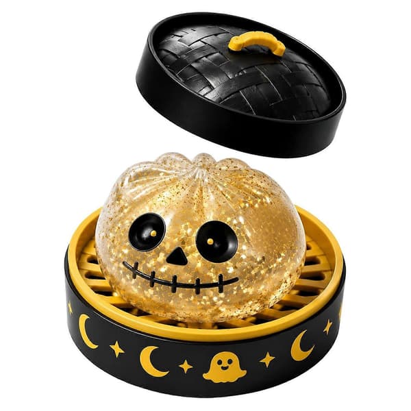 Halloween Spooky Ghost Dumpling, Dumplings Squish med dampkoger Stressbolde Stresslindring Fidget Sensorisk til ferie- og fødselsdagsgaver A