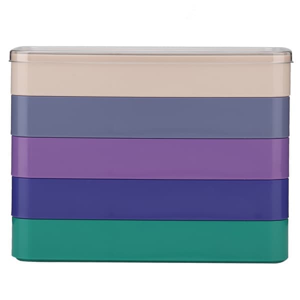 Five-layer storage box for watch parts, rectangular storage box for watch screws and tools