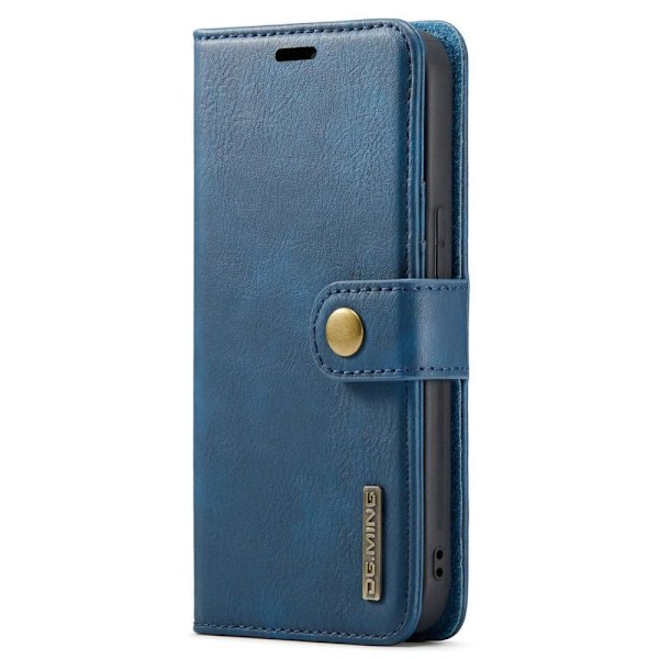 DG MING iPhone 15 Pro 2-i-1 Magnet Plånboksfodral - Blå Blå