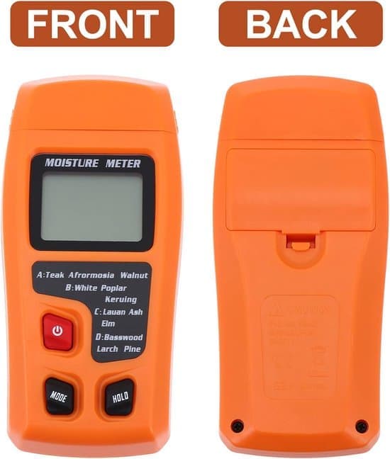 Moisture Meter - Backlit LCD Screen - Moisture Meter for Wood / Building Materials / Walls - Wall Moisture Meter - Wood Moisture Meter - Measuring Tool