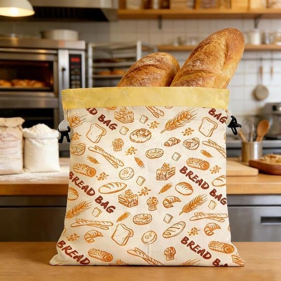 2-pack beeswax bread bags XXL - 43x33cm - Reusable bread bag - Breathable & moisture-regulating - Natural beeswax & cotton - Keeps bread fresh longer