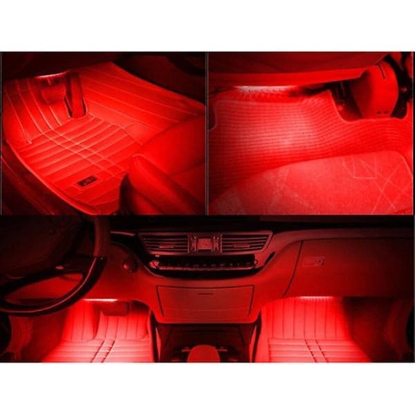 T10 w5w Canbus Punainen 4-pakkaus LED-lamppuja 12v / 24v Punainen