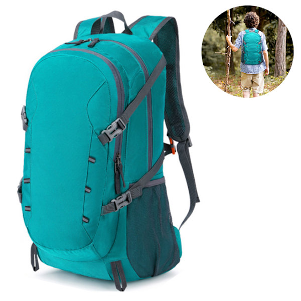 1 st 40L Lättviktshopfällbar Ryggsäck för Vandring Resor Camping Vattenavvisande Hopfällbar Utomhus Resedagryggsäck