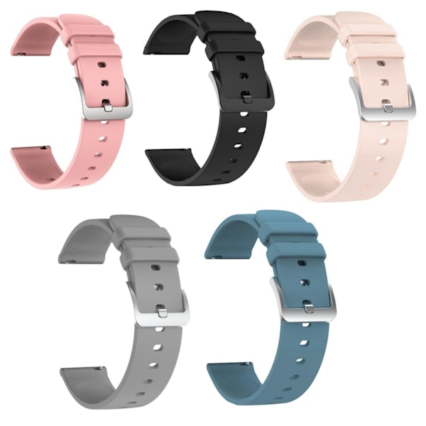 Smartklocka Armband m 2 x 20mm Stift grå grå