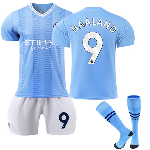 No.9 Harland Fotbollströja barn Fotboll Set Shorts Med Sockor 22# 22#