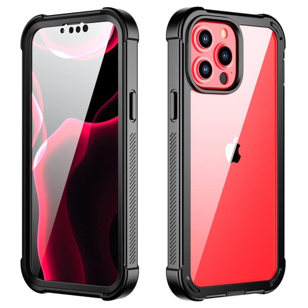 C4U® Shockproof Defence - iPhone 13 Pro Max - Iskunvaimentava kuori Musta Black iPhone 13 Pro Max (6.7)