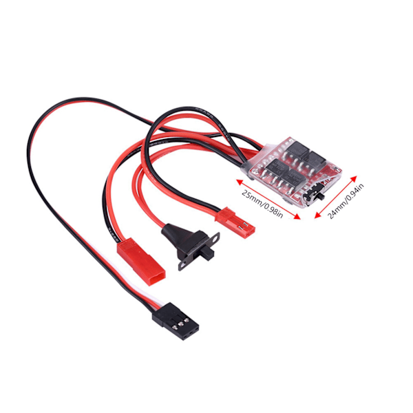 20A borstad ESC elektronisk hastighetsregulator med broms för RC-bil / båt