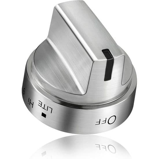 JZSH Replacement Stainless Steel Gas Range Knob, Compatible with WB03X24818 Burner Control.