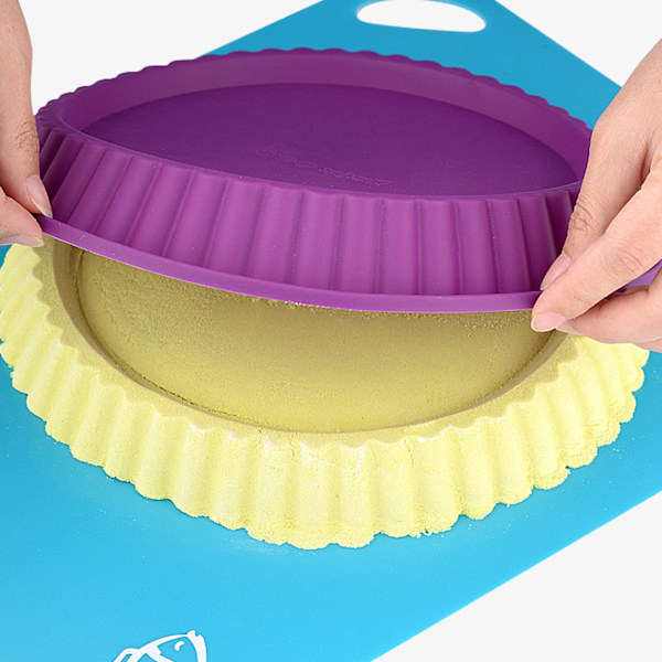 1 st fruktbasform, tårtform, kakbasform, silikon tårtbakningsform, bakform, silikon kakbas, non-stick silikonbakning