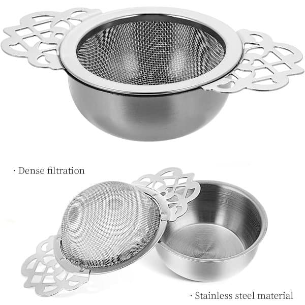 Tesil - 2 delar - Ultrafint nät - Tesil i 304 rostfritt stål - silver