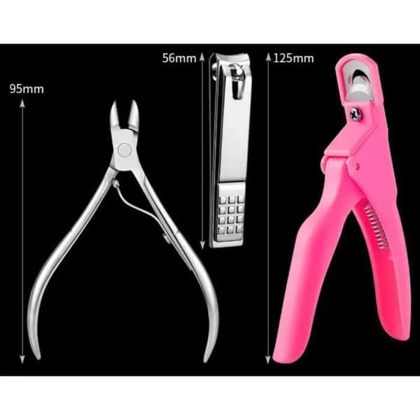 False Nails - Unspecified - Professional Manicure Kit - 500 Pieces - 10 Different Sizes - Pink As shown on the FALSE NAIL KIT