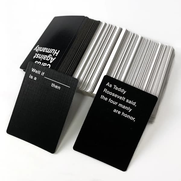 \"Anti-Human Cards\" brädspel, engelsk version, roligt vuxenunderhållningsspel.