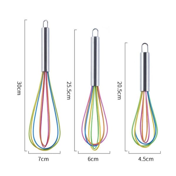 PCS Silicone Egg Whisk, Beaver Egg Mixer, Kitchen Utensil, Cream Making Tool, Color: 10 inch, Blue