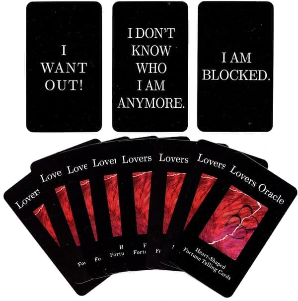 Love Oracle and Tarot Cards - 80 Twin Flames Deck with Messages