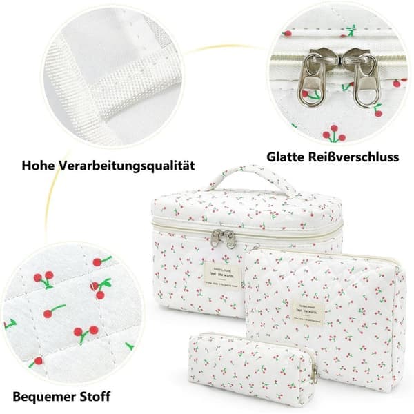 3-delt toilettaske / toilettaske D