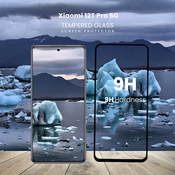 Xiaomi 12T Pro 5G - Härdat Glas 9H - Super kvalitet 3D Skärmskydd