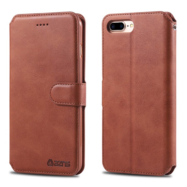 Effektfullt Plånboksfodral (AZNS) - iPhone 8 Plus Grå Grå