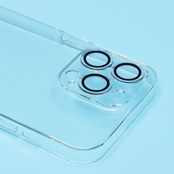 iPhone 11/12/13/14/15/Pro Max - Skal / Mobilskal med Kameraskydd Transparent iPhone 15 Plus Transparent iPhone 15 Plus