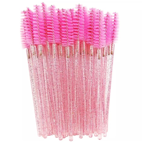 10-Pack Mascaraborste, Fransborste, Ögonfransborste Ljusrosa