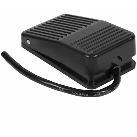 Foot Control Pedal Switch, 220V 10A Electric Power Plastic Foot Switch On/Off Control with 10cm Cord