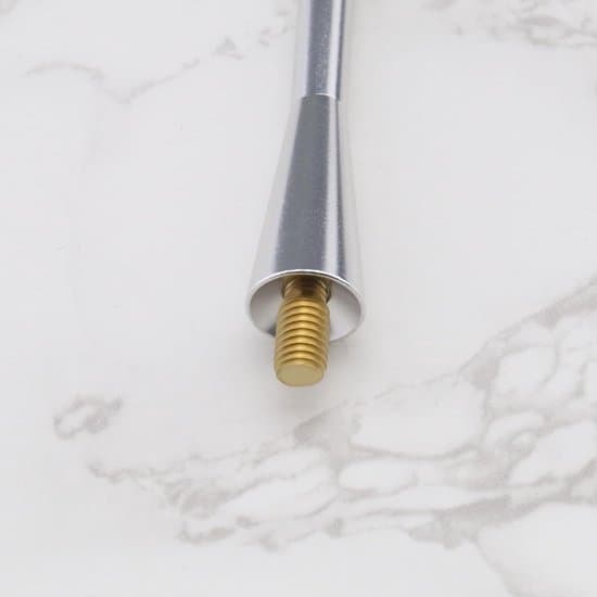 Bilantenne - Kort Mast - Radiomottak - Aluminiumslegering - 80 mm Lengde - Sølv