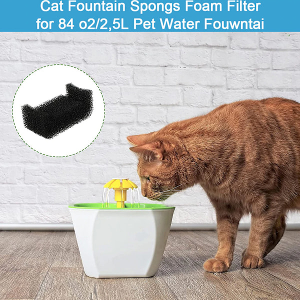 Katt Dricksfontän Filter Bomull Katt Fontän Filter Husdjur Dricksfontän Filter Svamp