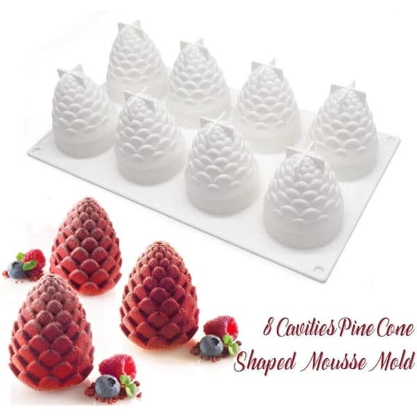 3D Frugt Silikone Mousse Kageform, Chokolade Gelé Dessert, Bageform til Mousse Kage, Dekorativ Form DIY Silikone Bageform