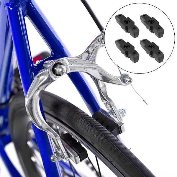 Bromsbelägg, 8 st bromsbackar för Magura Hs11/ Hs22/ Hs24/ Hs33 Hög bromsprestanda 4 par bromsbackar cykelbromsbelägg svart för