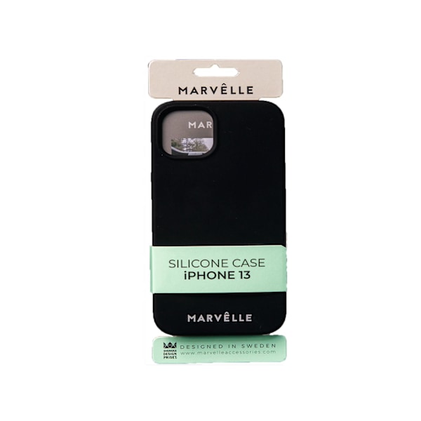 iPhone 13 Marvêlle Liquid Silicone Case Svart