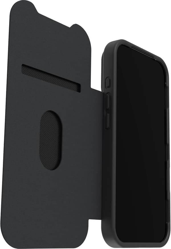 Magnetic Case for iPhone 17 Pro, Otterbox React Folio with Card Slot, Military Tested, Shockproof and Drop Protection - Transparent/Blue iPhone 17 Pro