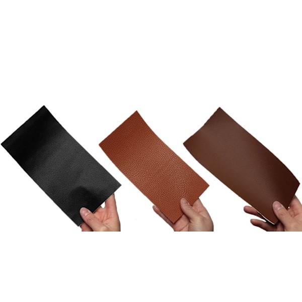 Självhäftande Läderlapp - Läder - 50x100 cm Brun Brun