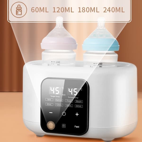 Melkevarmer husholdnings smart melkevarmer med konstant temperatur brystmelkoppvarming og tining multifunksjonell flaskesterilisator