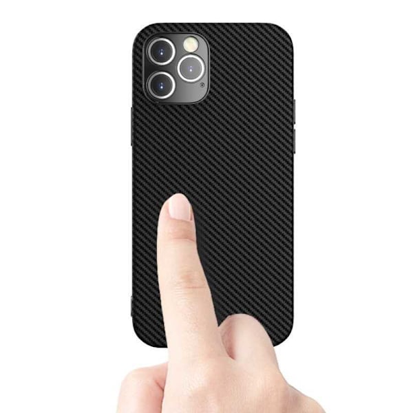 iPhone 14 Pro Max Stöttåligt Skal FullCarbon V2 Svart