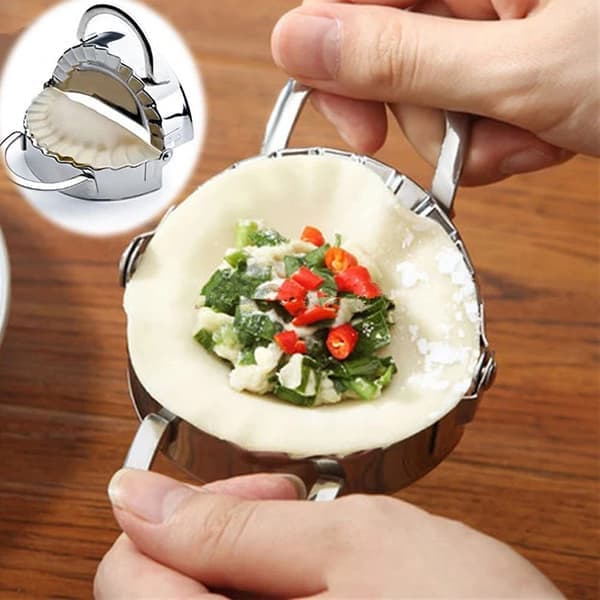 Liten dumplingform i rustfritt stål 7,5 cm – Dumplings og Pierogi