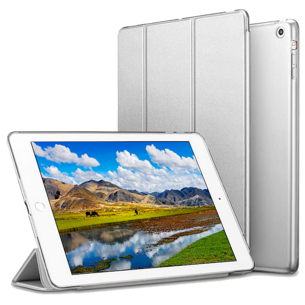 Smartfodral för iPad Air 2, Smartfodral Translucent Frosted Back Magnetic Cover med Auto Sleep/Wake-funktion