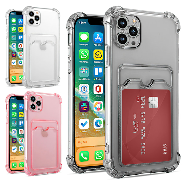 Skydda din iPhone 13 Pro - Köp Skal & Kortfack! Rosa Rosa