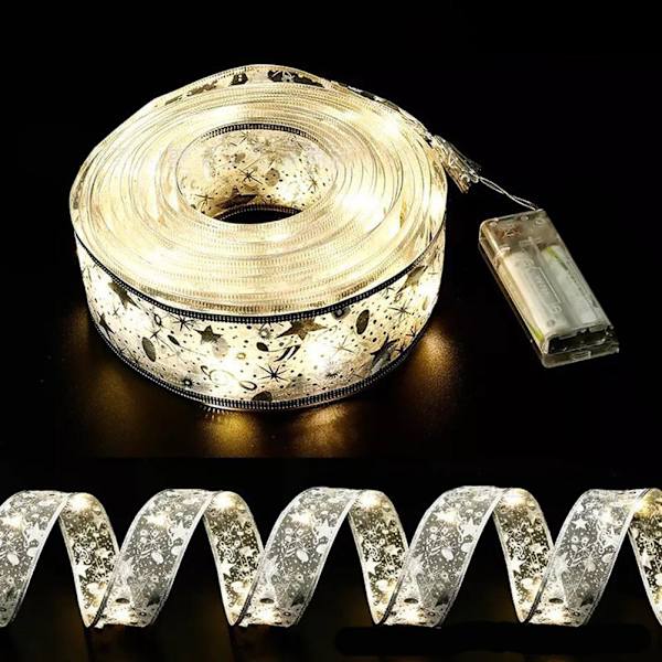5 eller 10 meter ljusslinga LED-bandljussträng julgran glödande ljus för rum trädgårdar och terrasser