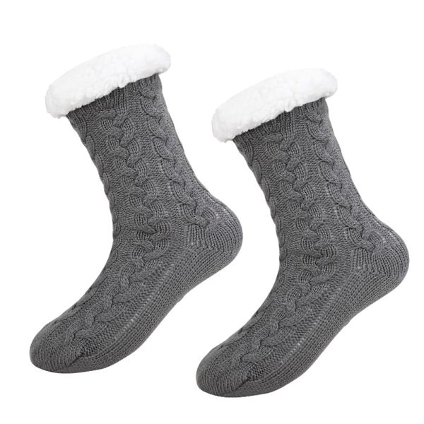 Mjuka tofflor strumpor fluffiga mysiga vinter varma strumpor