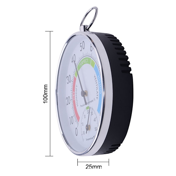 Termometer och hygrometer - Idealisk termometer och hygrometer för växthus för att enkelt övervaka maximala och minimala temperaturer och luftfuktighet Vägg