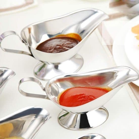 Sovseskål - 240ml - Sovseske/kande - Sovseskål/sovsekande i rustfrit stål - Sovseskål i fødevaregodkendt rustfrit stål til juice, sovs og gravy