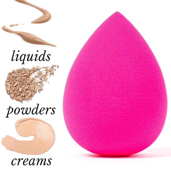 Beauty Makeup Sponge - Rosa Ägg Foundation Makeup Blender Sponge, Makeup Applicator, Kosmetiska Blenders, Våt Torr Beauty Sponge