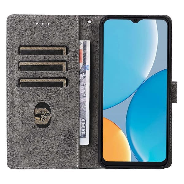 Kompatibel med itel A50C A669L Plånboksfodral RFID-blockerande PU-läderfodral Stativ Display-lingling}