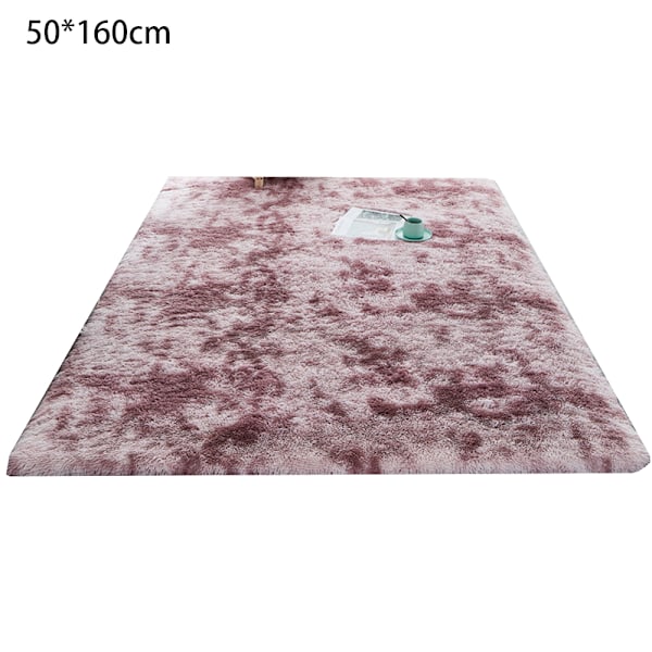 Oval fluffig ultra mjuk sovrumsmatta Plysch plyschmatta
