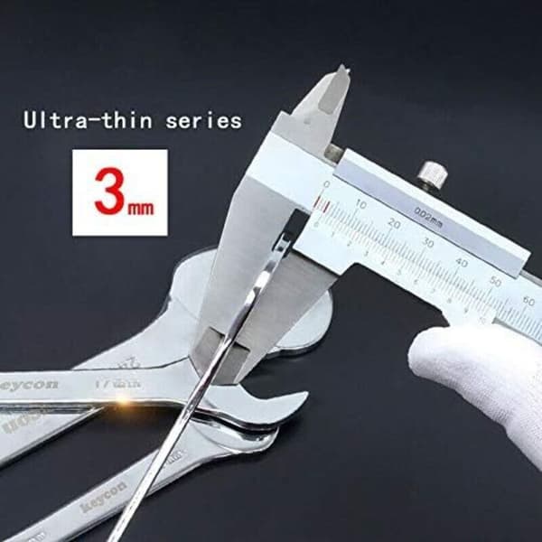Dobbeltendet U-nøgle - 17 x 19 mm - Ultratynd - Til brug under ekstreme forhold