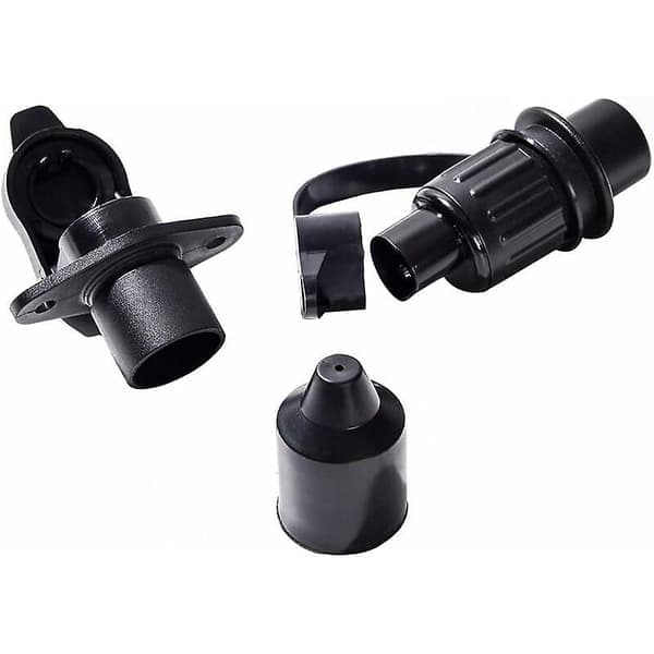 Pin Socket and 3-Pin Plug, for 12V Trailer Waterproof 3-Pin Plug Male Female Connector, 3-Pin Socket, (1pc) Cisea