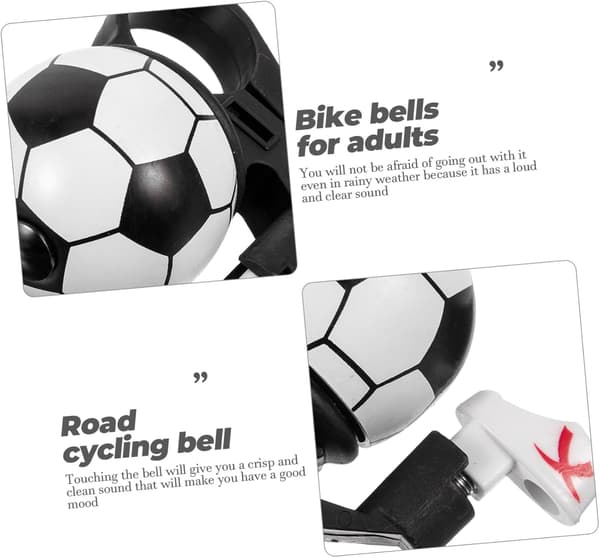 Cykelklocka fotbollsstil aluminiumlegering universalklocka för barncykel