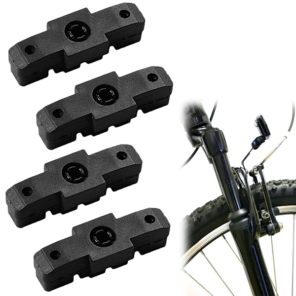 Bromsbelägg, 8 st bromsbackar för Magura Hs11/ Hs22/ Hs24/ Hs33 Hög bromsprestanda 4 par bromsbackar cykelbromsbelägg svart för