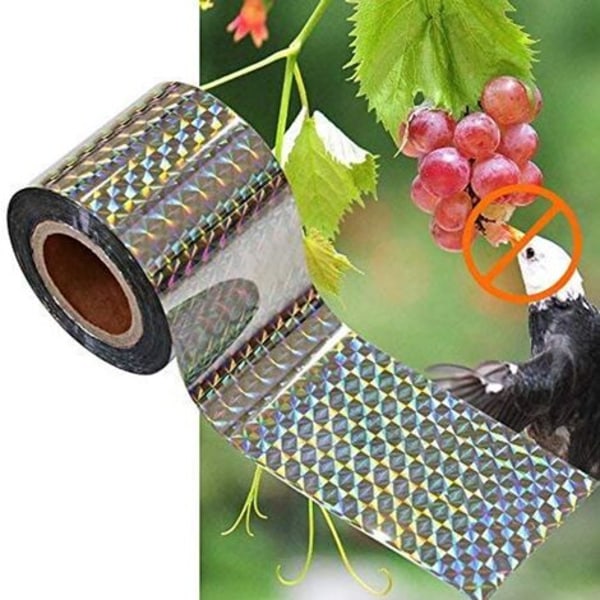 Avvisande remsa 4,8 cm 80 m Anti Pigeon Bird Scarer Dubbelsidig Anti Birds Shiny Holographic Bird Repellent Strip för att skrämma fåglar Fågelskrämma