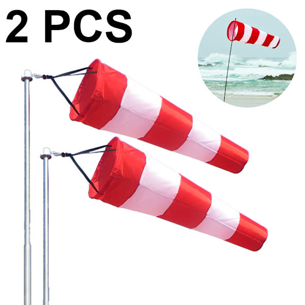 2 st väderflöjel utomhus hängande ripstop anemometer set