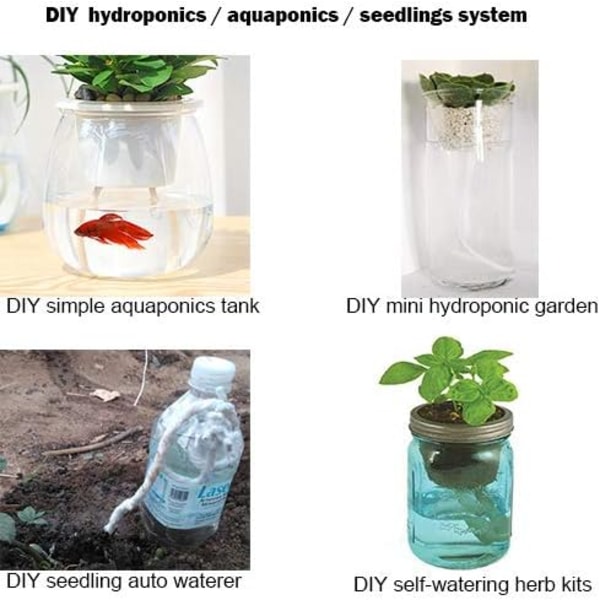 4 mm självbevattnande kapillär veke sladd semester växt DIY hydroponisk bevattning självbevattnande planteringskruka automatisk bevattningssystem enhet